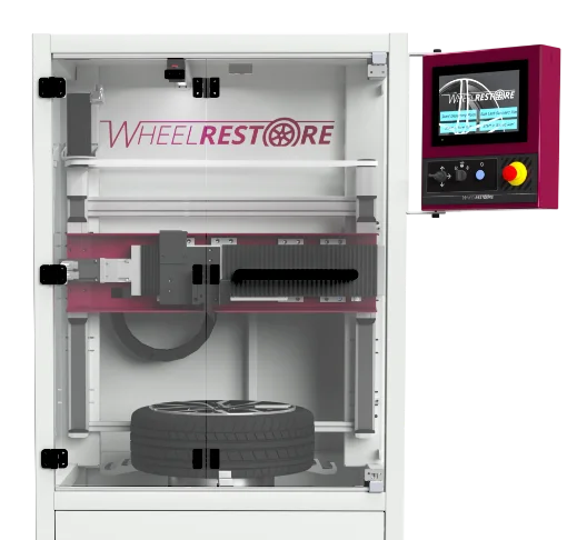 WheelRestore WM800 diamond-cut wheel machine